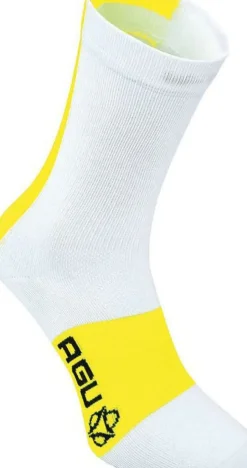 AGU Linea Summer Fietssok Wit/Fluor
