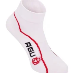 AGU Summer Fietssok Wit/Rood duo-pack