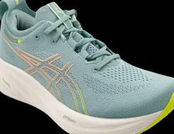 Asics Nimbus 26 light celadon / safety yellow