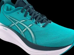 Asics Nimbus 27 wave teal/saxon green