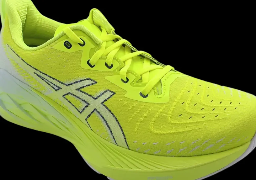 Asics Novablast 4 safety yellow/cool grey