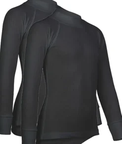 Avento Thermoshirt Junior (lange mouw) 2-Pack 705 ZWART