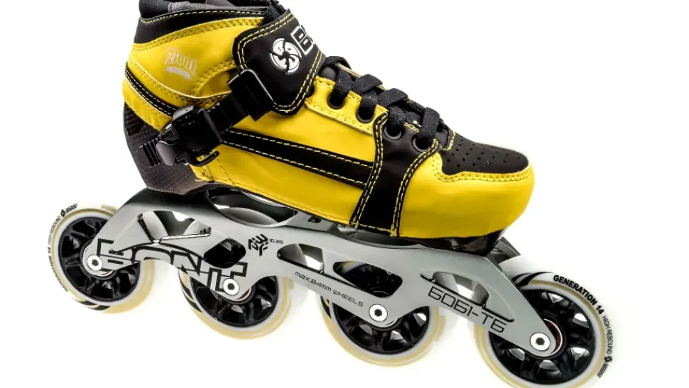 Bont Pursuit Skate Yellow/Black Skate Kids 84mm