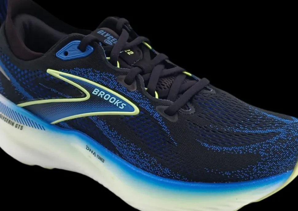 Brooks Glycerin GTS 22 black/cobalt/neo yellow