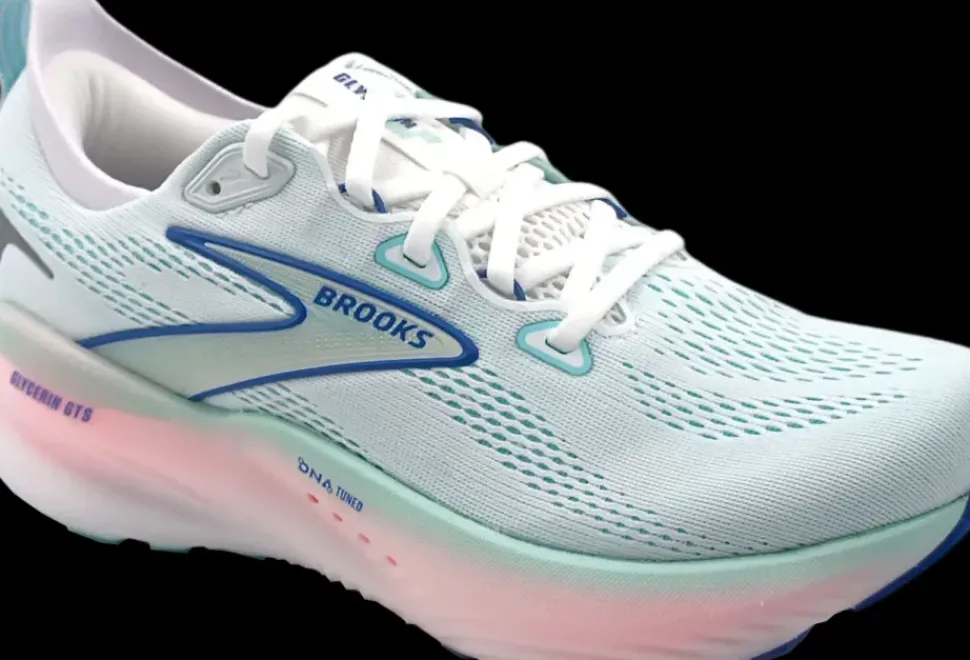 Brooks Glycerin GTS 22 white/limpet shell/amparo blue