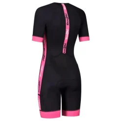Dare2Tri Woman's Coolmax short sleeve tri-suit Black-pink
