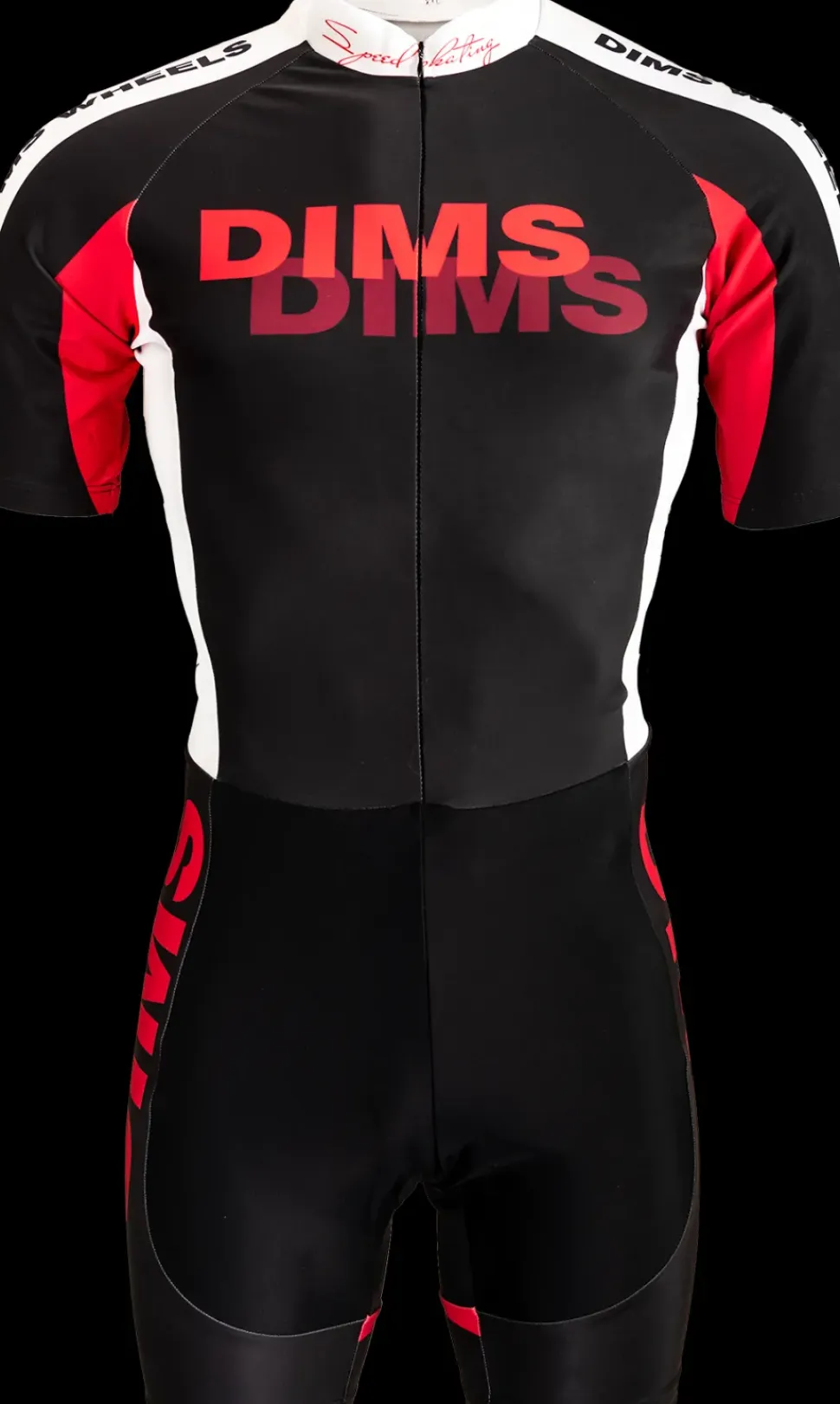 DMB speed skating zwart/wit/rood