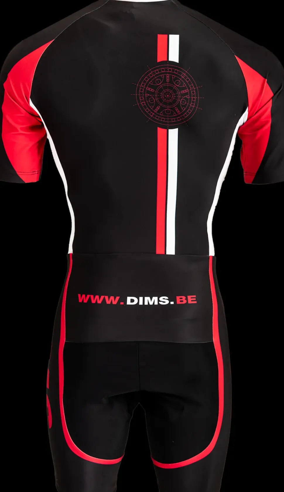 DMB speed skating zwart/wit/rood