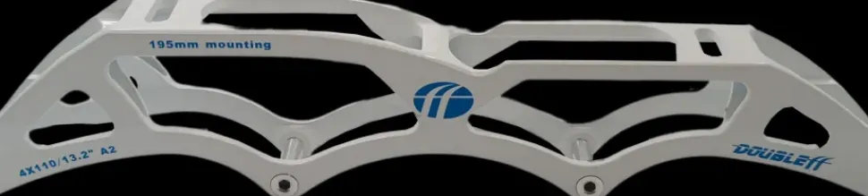 DoubleFF 13.2" 4x110 195mm wit