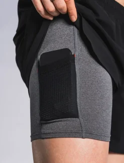 Fusion mens C3 run shorts black