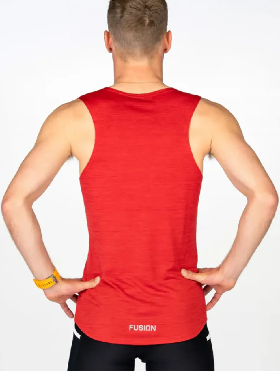 Fusion mens C3 singlet red