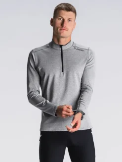 Fusion mens C3 zip neck grey
