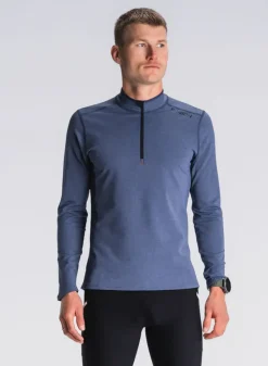 Fusion mens C3 zip neck night blue