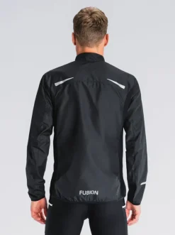 Fusion mens S1 run jacket black