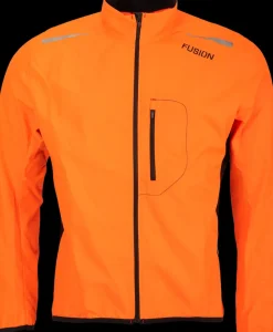 Fusion mens S1 run jacket orange