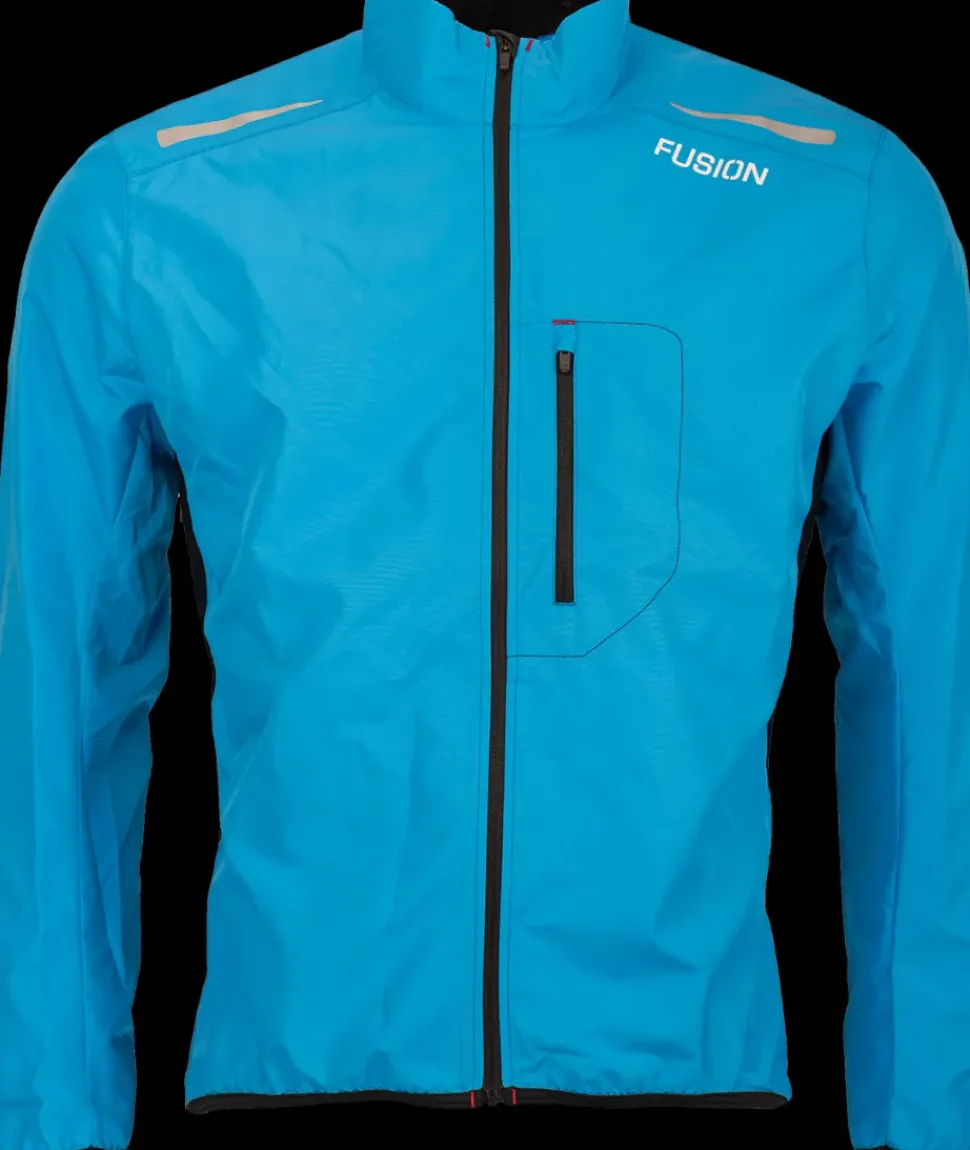 Fusion mens S1 run jacket surf blue