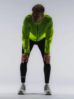 Fusion mens S1 run jacket yellow