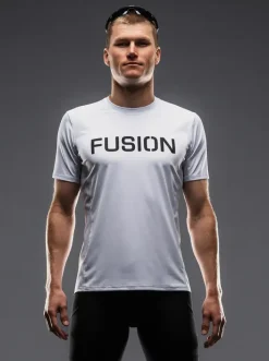 Fusion mens Tempo! t-shirt white brand