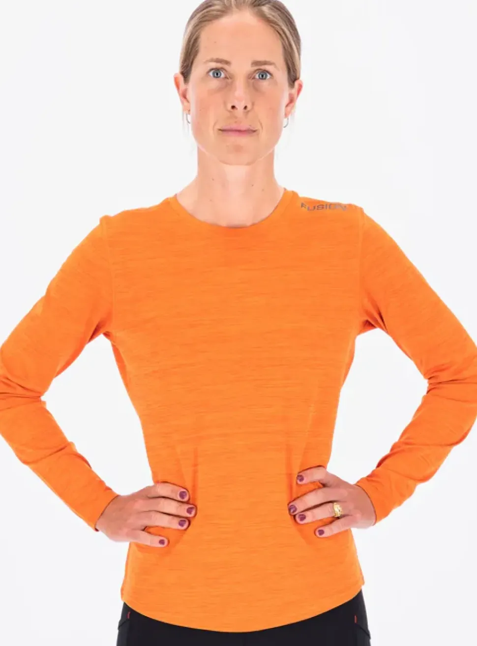 Fusion womens C3 long sleeve orange