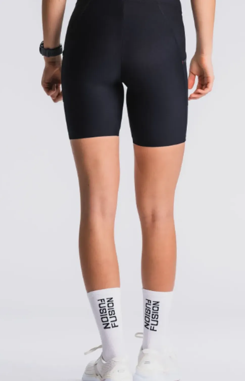 Fusion womens C3 short training tights black