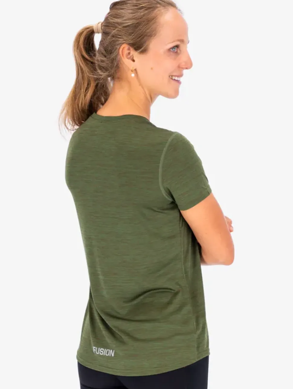 Fusion womens C3 t-shirt green