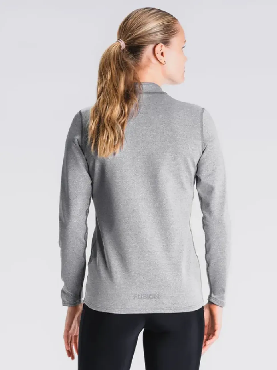Fusion womens C3 zip neck grey