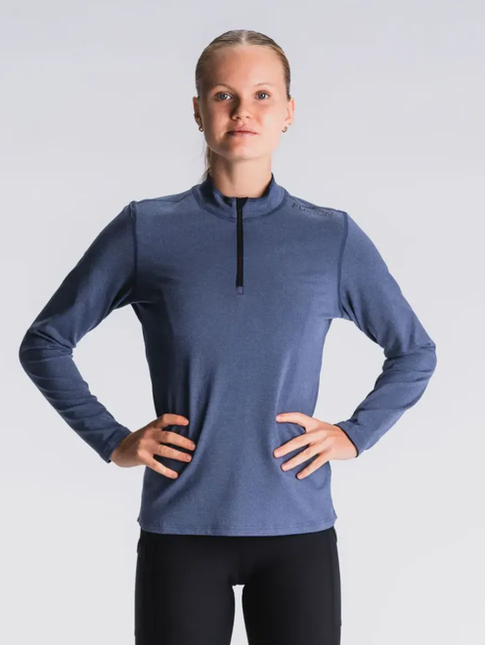 Fusion womens C3 zip neck night blue