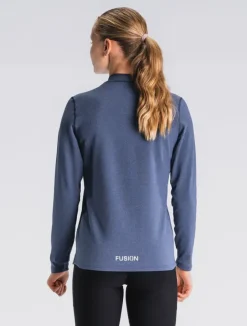 Fusion womens C3 zip neck night blue