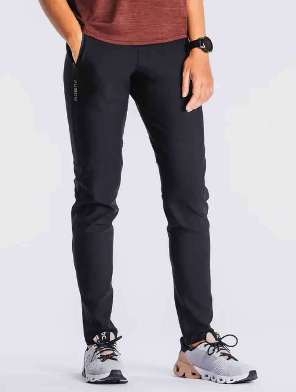 Fusion womens recharge pants X-long black