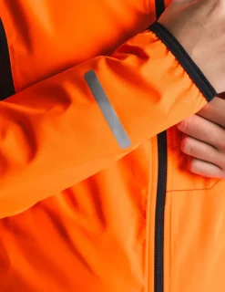Fusion womens S1 run jacket orange