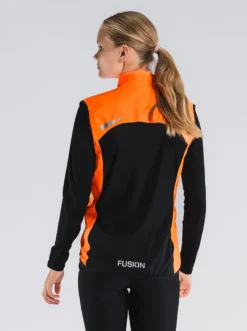 Fusion womens S1 run vest orange