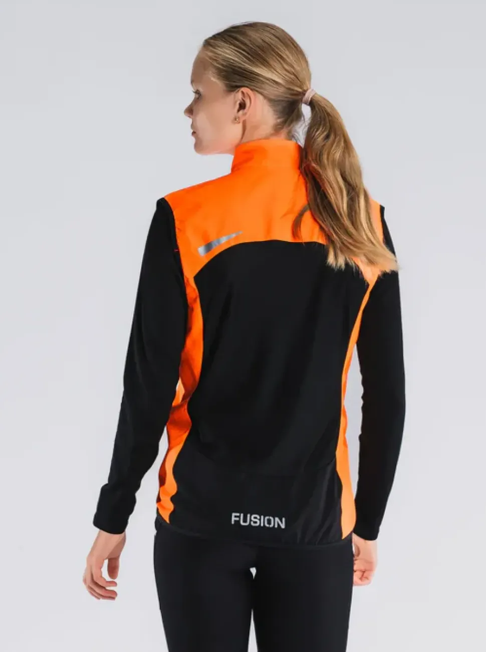 Fusion womens S1 run vest orange