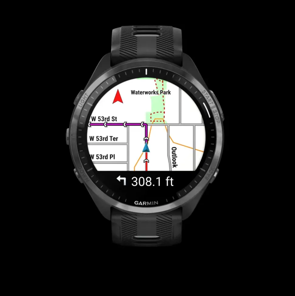 Garmin Forerunner 965 zwart met carbon grey DLC titanium