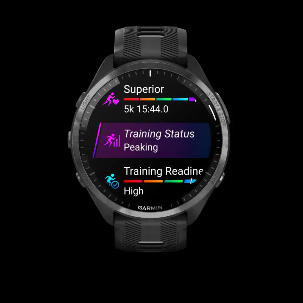 Garmin Forerunner 965 zwart met carbon grey DLC titanium