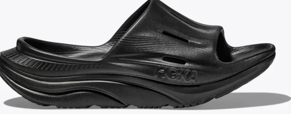 Hoka One One Uni Ora recovery slide 3 - herstel slippers - zwart
