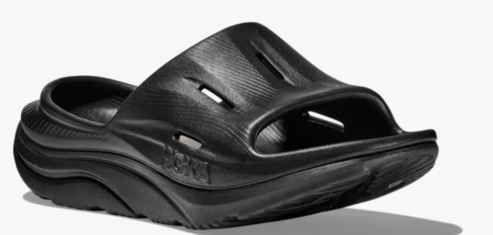 Hoka One One Uni Ora recovery slide 3 - herstel slippers - zwart