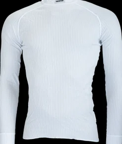 Hunter shirt lange mouw White met boordje