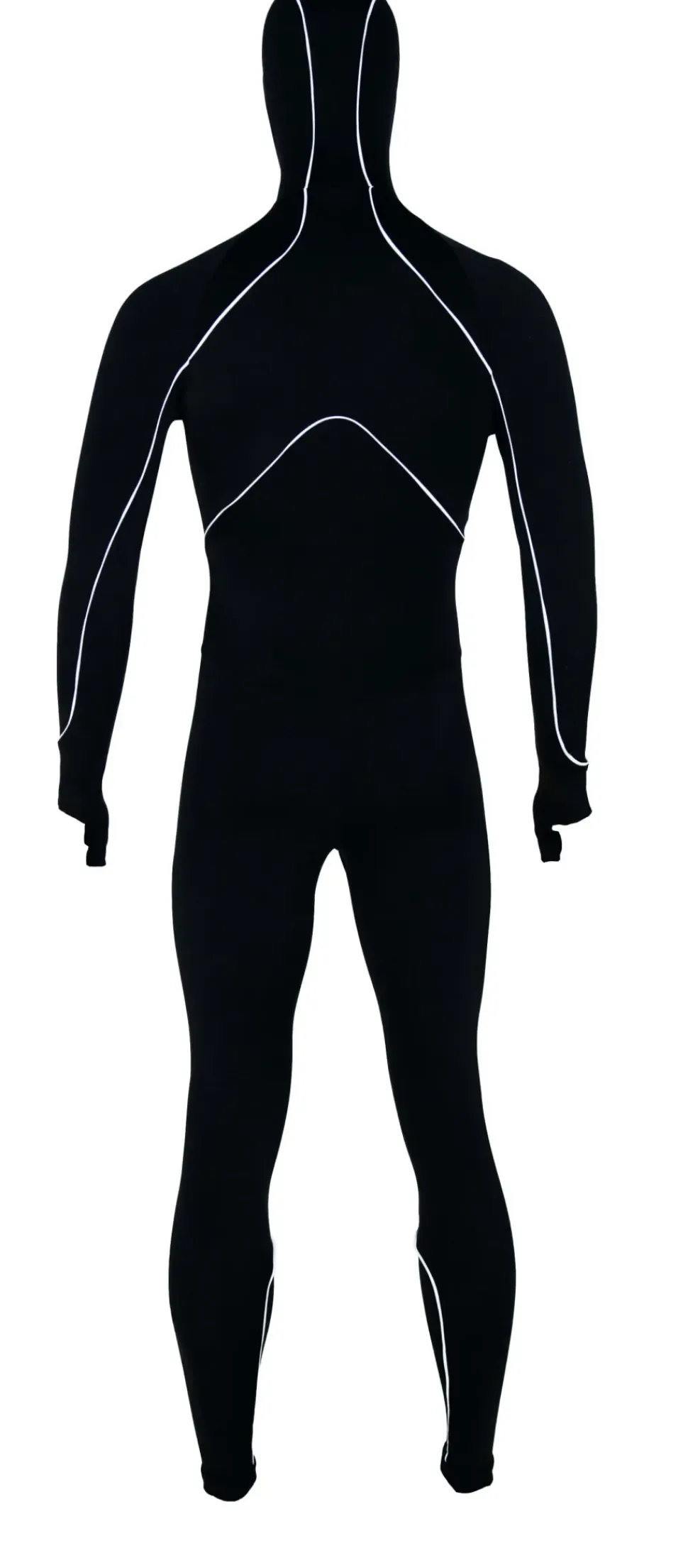Hunter Speedpak lycra Pro met cap Zwart/Piping Wit