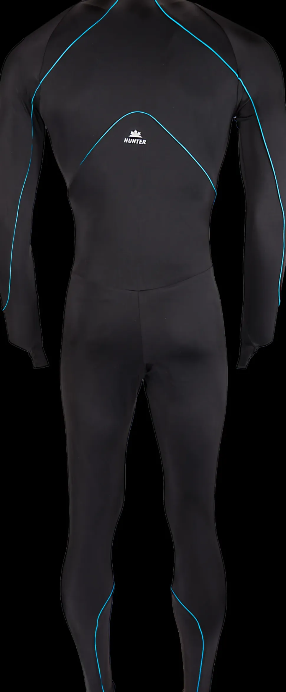 Hunter Speedpak lycra Pro Zwart/Piping Blauw