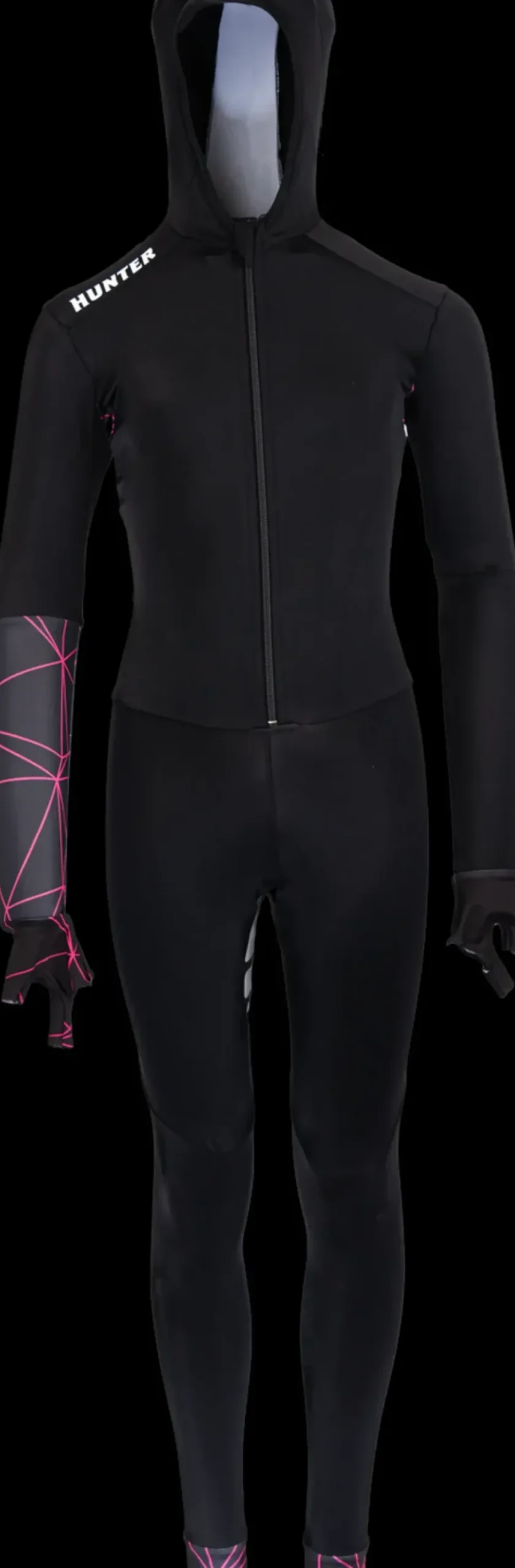 Hunter Speedsuit Lines Lycra Pink
