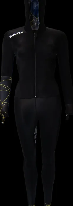 Hunter Speedsuit Lines Lycra Yellow