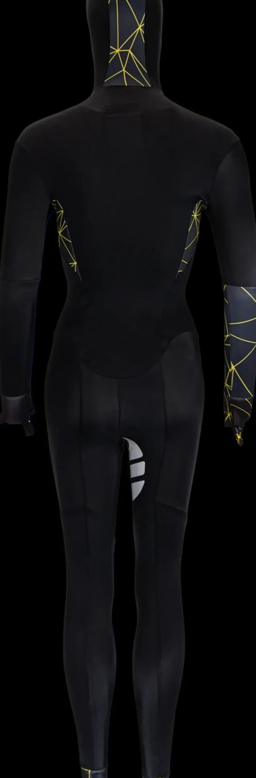 Hunter Speedsuit Lines Lycra Yellow