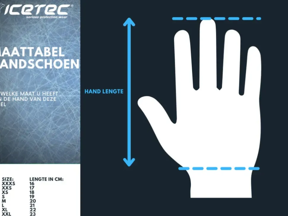 Icetec snijvaste handschoenen zwart