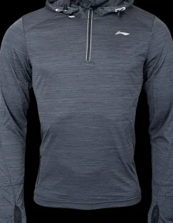 Li-Ning Falk zipper long sleeve shirt [dark grey melange]