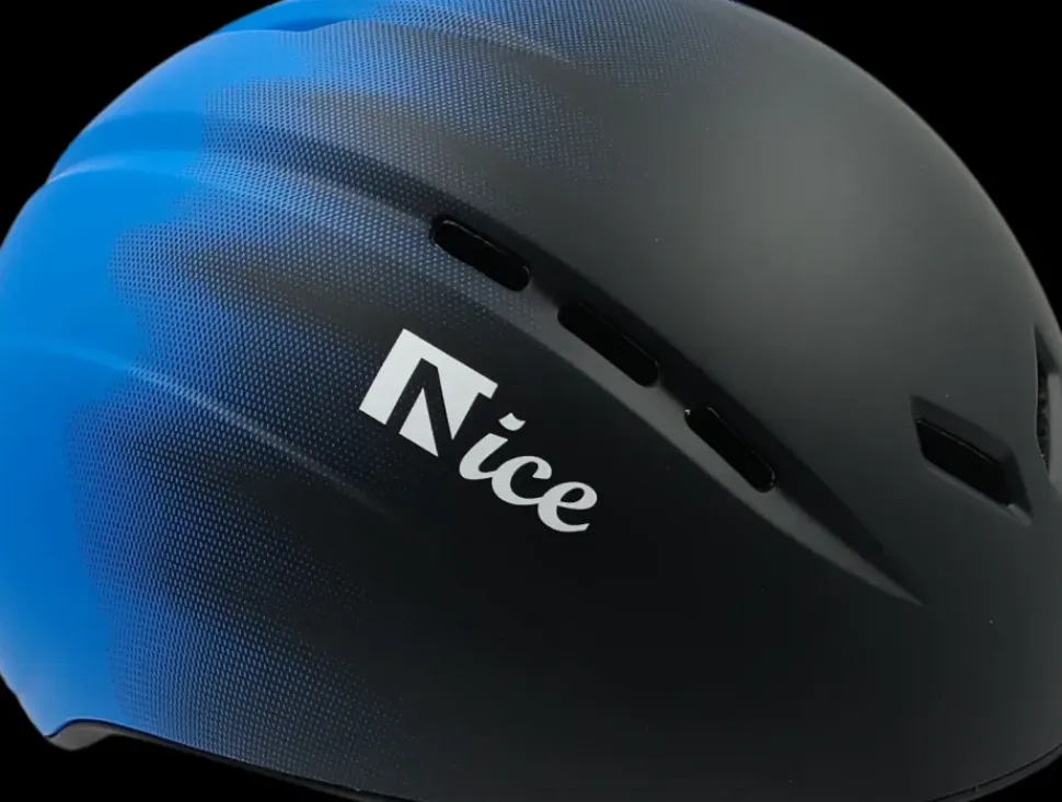 Nice schaatshelm zwart/blauw