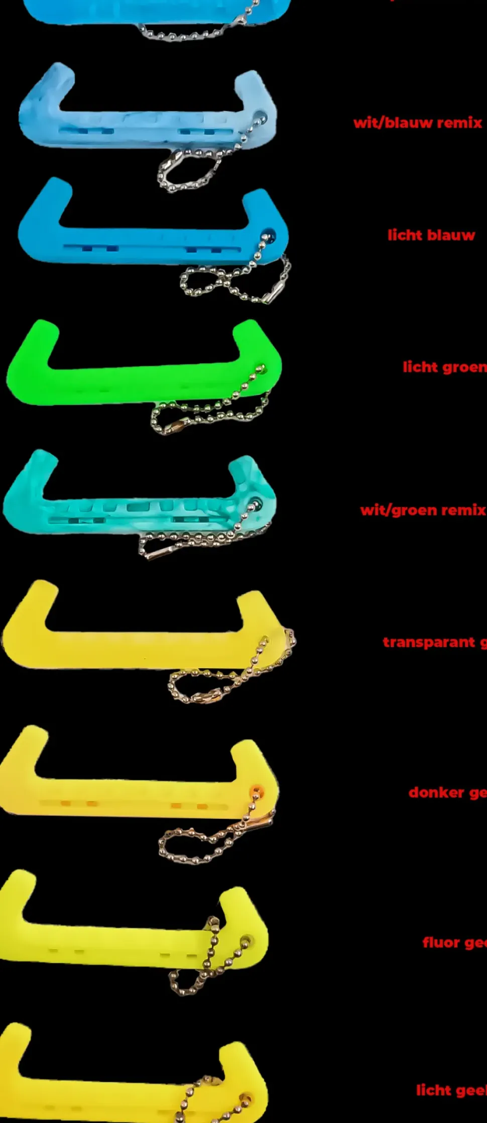 Nice schaats sleutelhanger
