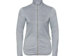 Odlo Midlayer Full Zip Steam Grey Melange voor Dames