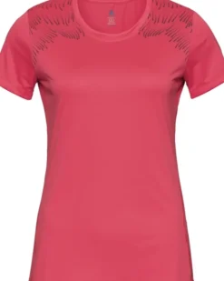 Odlo T- shirt dames basislaag top met ronde hals k/m Core Light Print