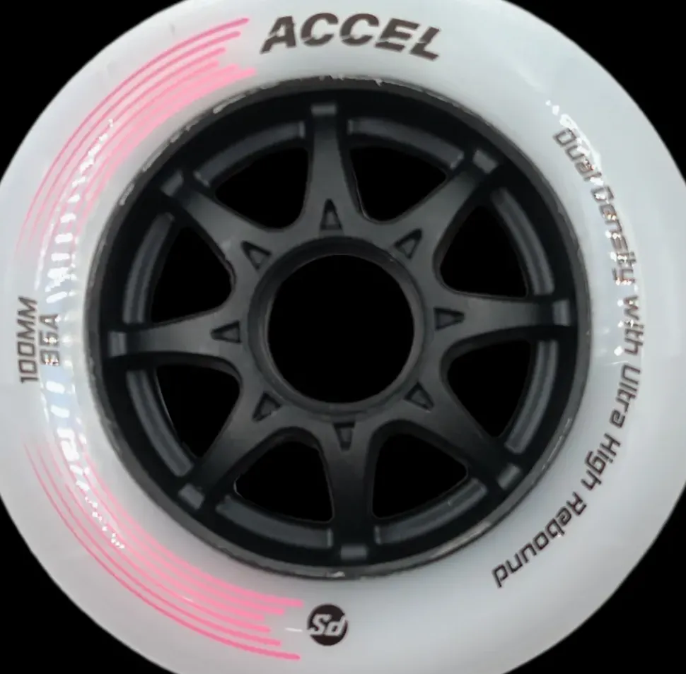 Powerslide Accel 100mm roze