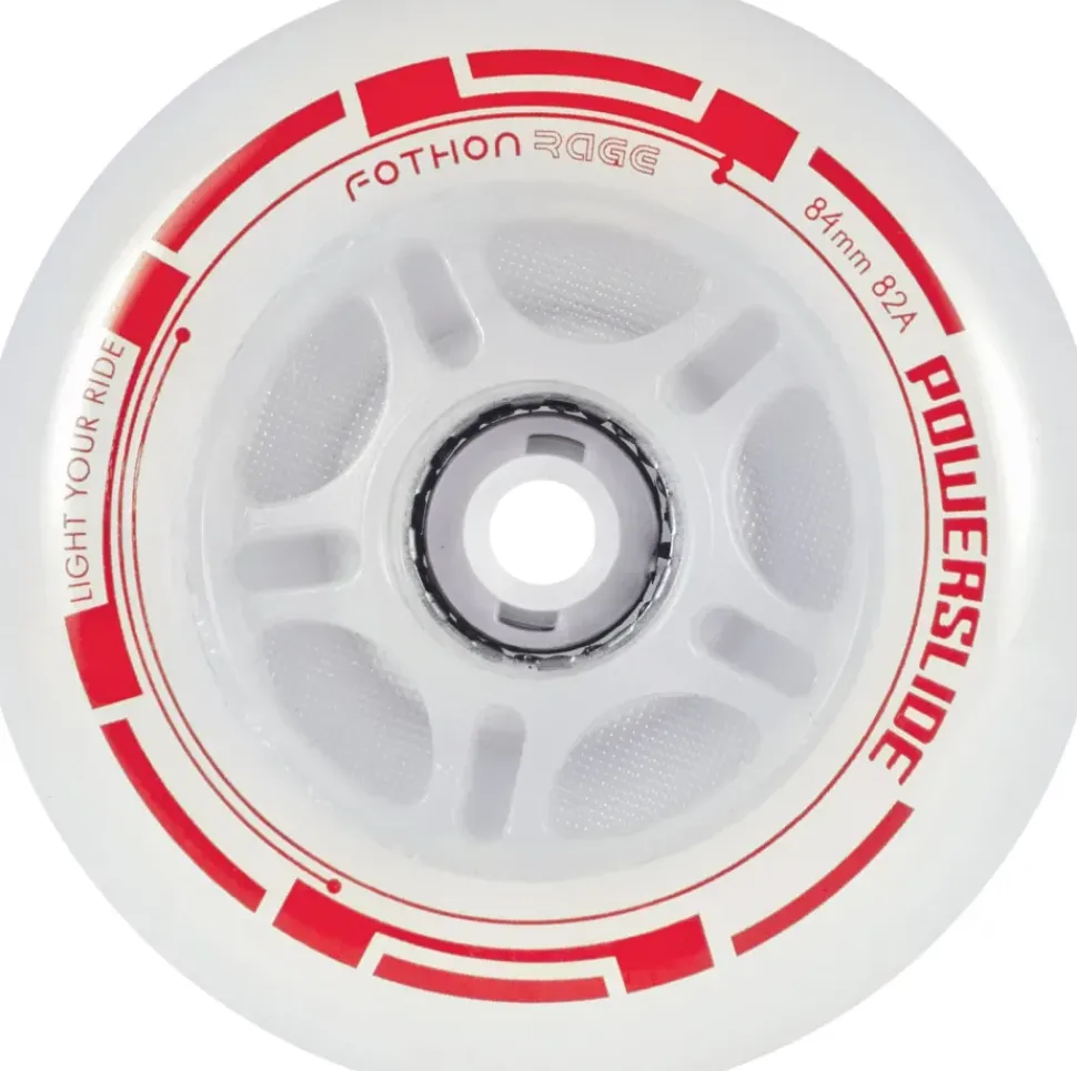 Powerslide Fothon Rage LED Red 4-pack 84mm